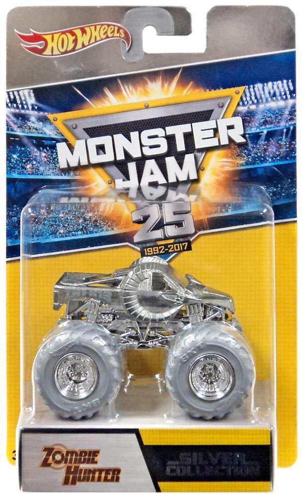 hot wheels monster jam silver collection