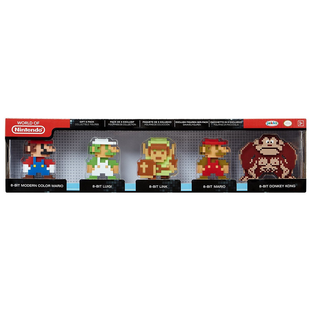 World Of Nintendo 8 Bit Modern Mario Luigi Link Mario Donkey Kong 2 5 Mini Figure 5 Pack Jakks Pacific Toywiz - 8 bit pack roblox