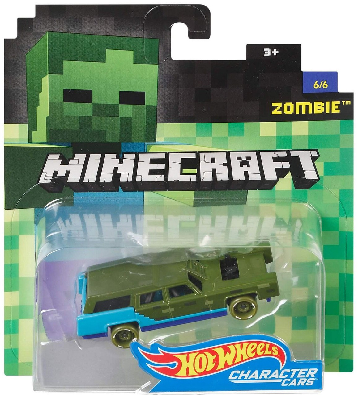 Hot Wheels Minecraft Character Cars Zombie 164 Diecast Character