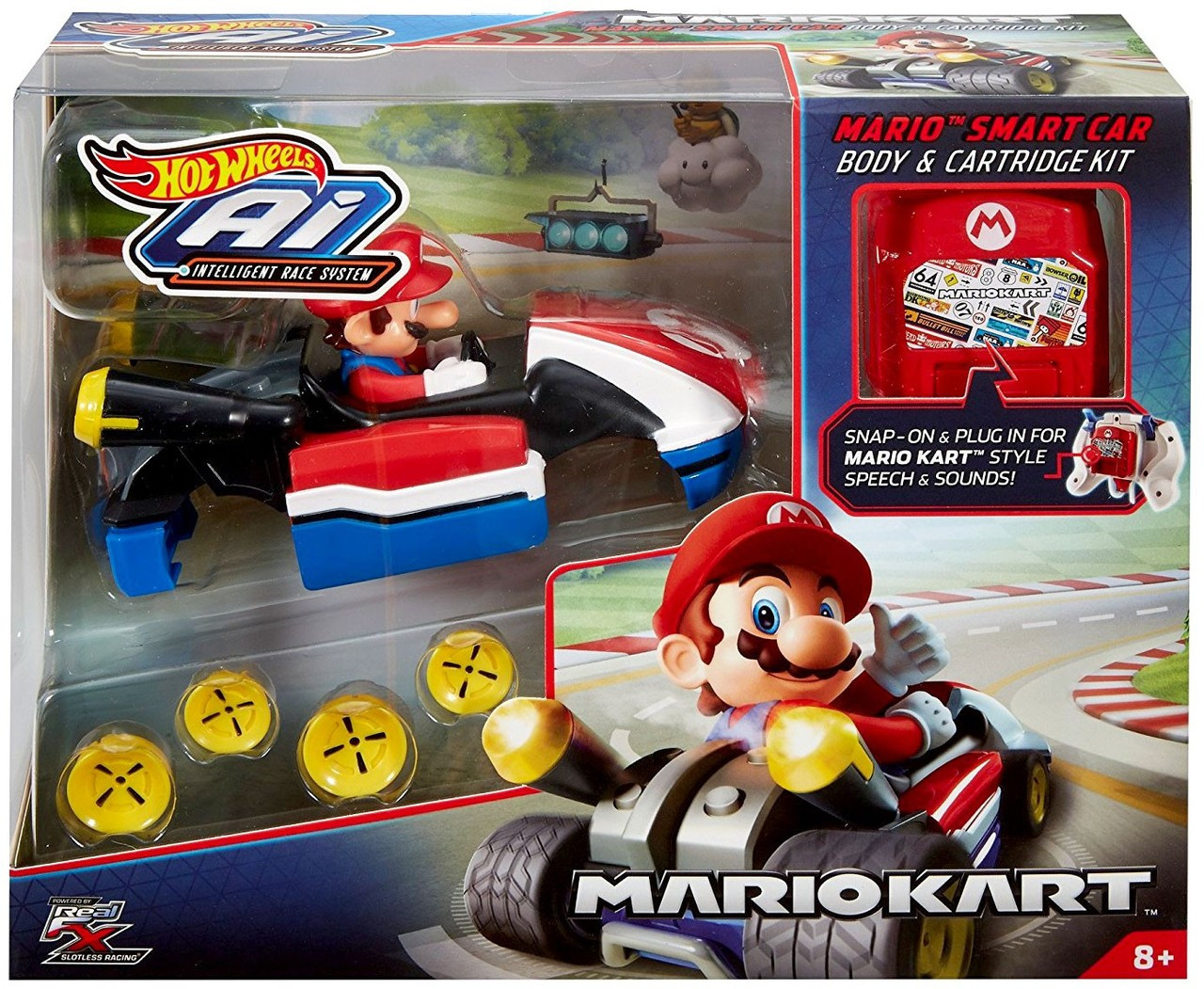 hot wheels ai mario kart bowser's castle track kit