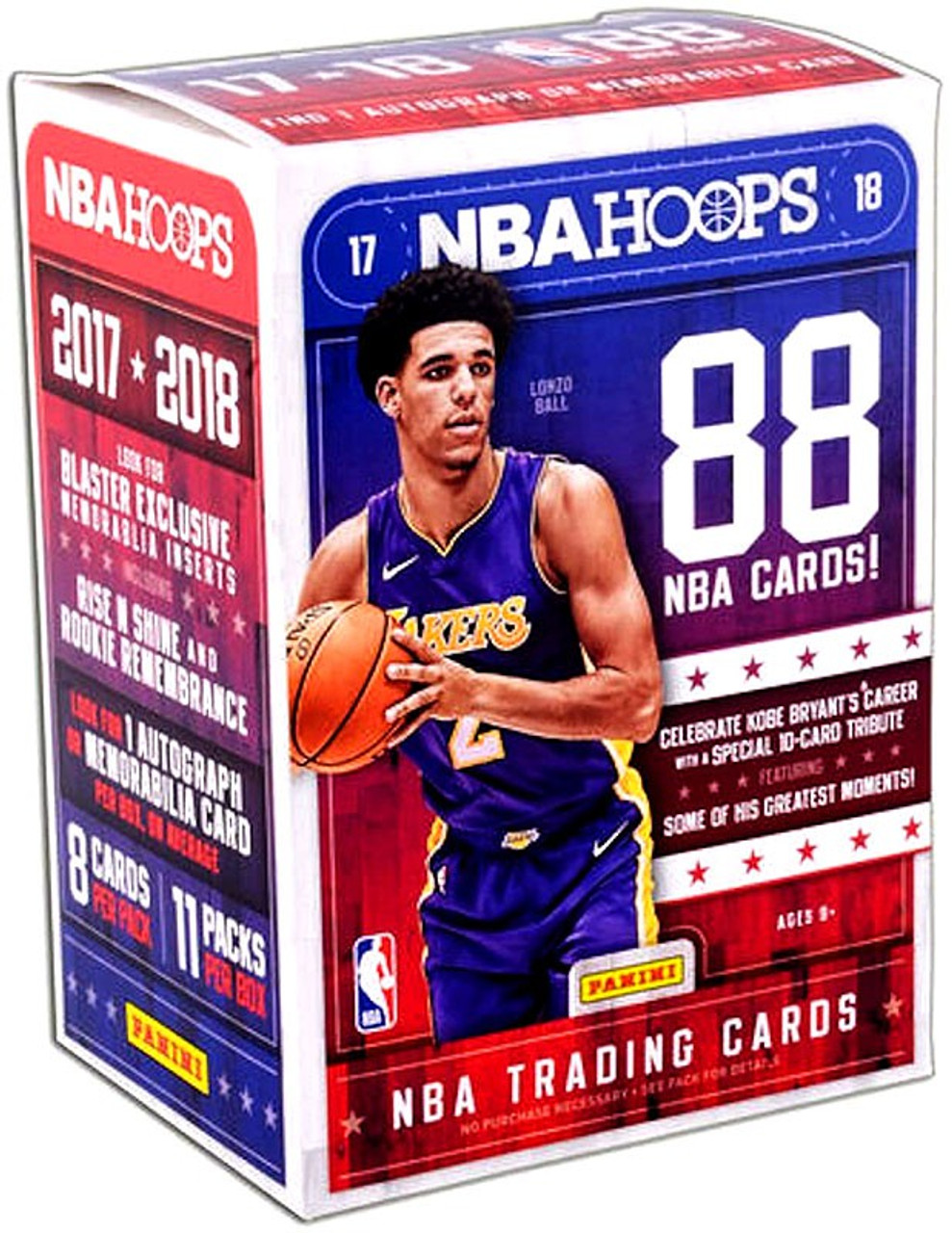 NBA Panini 201718 Hoops Basketball Trading Card BLASTER Box 11 Packs