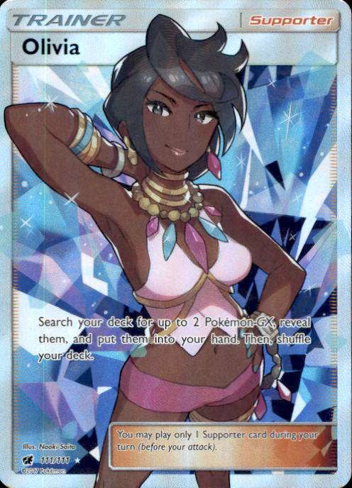 Pokemon Sun Moon Crimson Invasion Single Card Ultra Rare Full Art Olivia 111 Toywiz