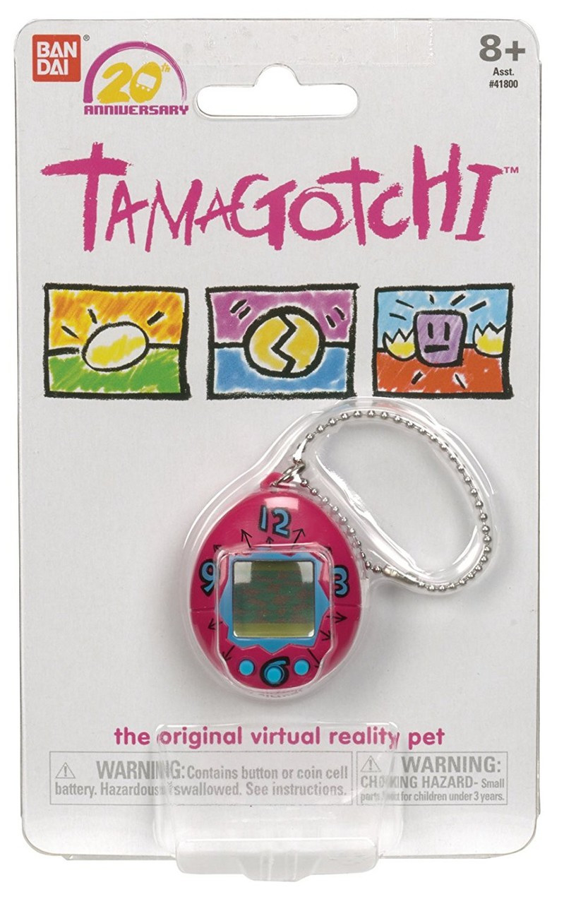 その他 BANDAI Tamagotchi 20th Anniversary Tamagotchi 20th Anniversary Series 1 Dark Pink with Blue Clock