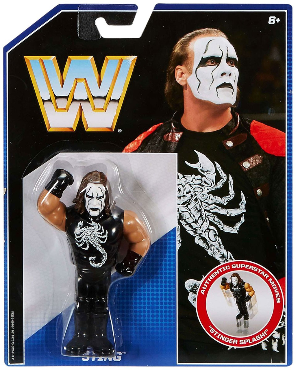 WWE Wrestling Retro Sting Action Figure White Face Mattel Toys ToyWiz