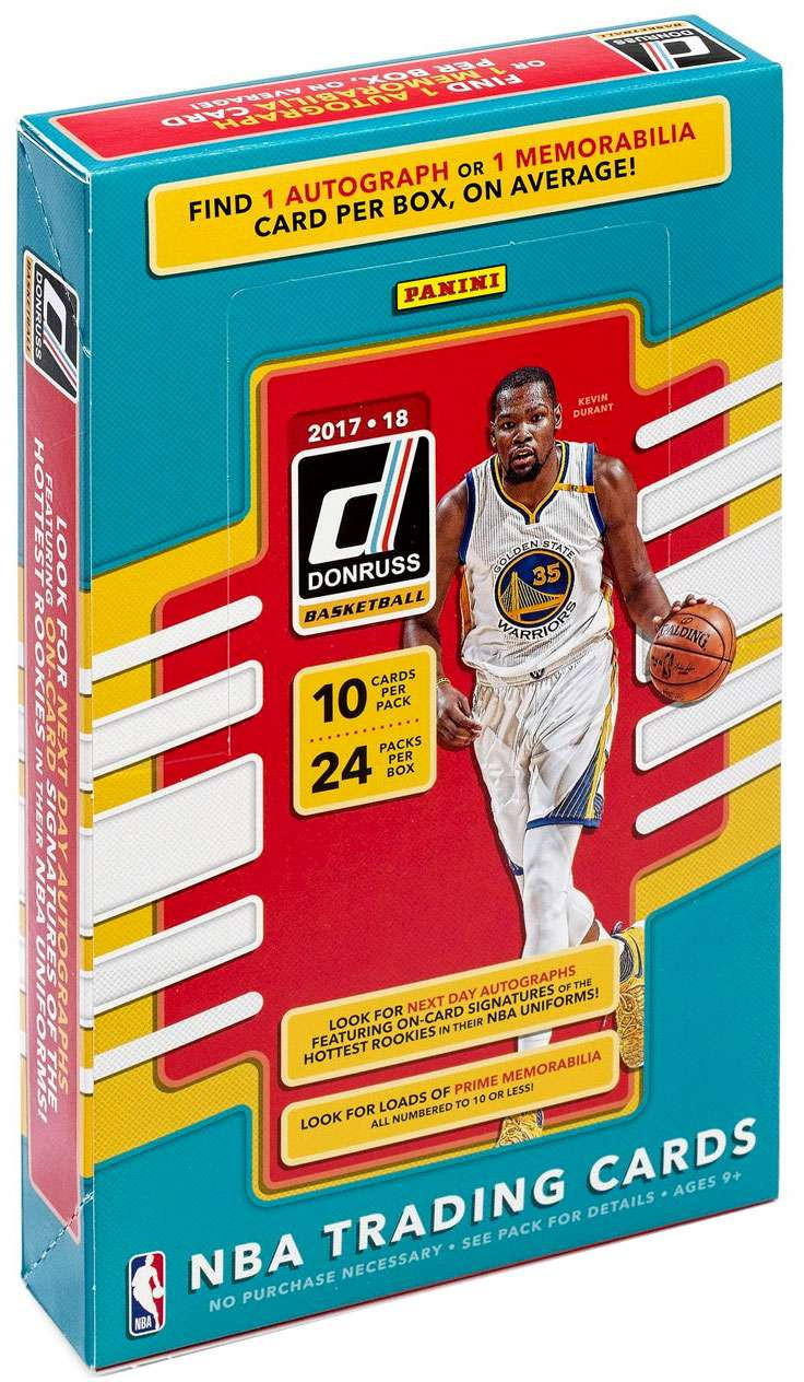 NBA Panini 201718 Donruss Basketball Trading Card HOBBY Box 24 Packs