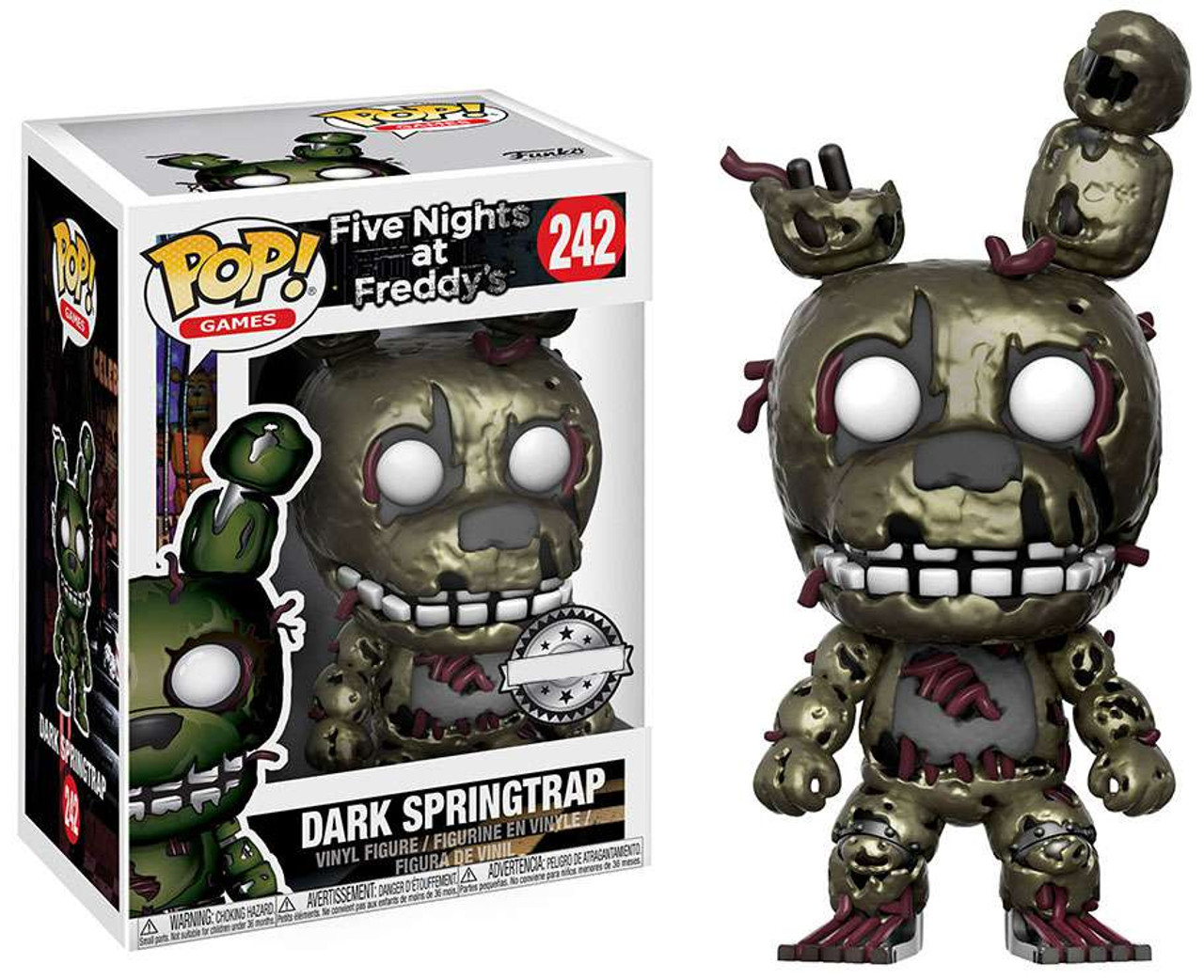 Funko Five Nights At Freddys Pop Games Dark Springtrap Exclusive Vinyl