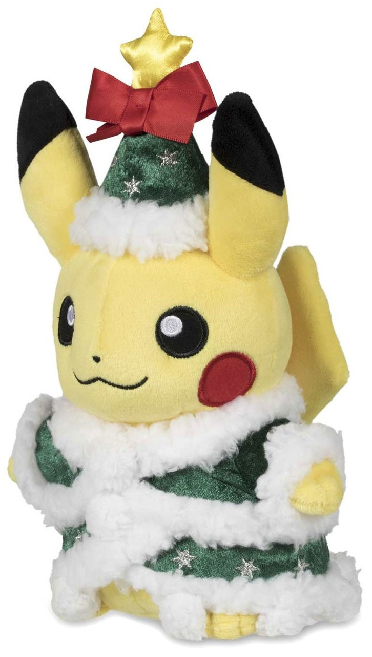 holiday pikachu plush