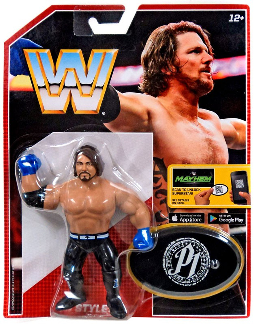 Wwe Wrestling Retro Aj Styles Action Figure Mattel Toys Toywiz - roblox aj styles red jacket