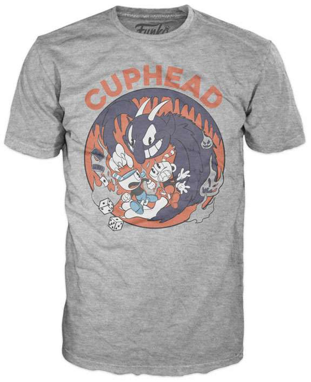 Funko Cuphead Cuphead Mugman The Devil T Shirt Large Toywiz - roblox devil shirt