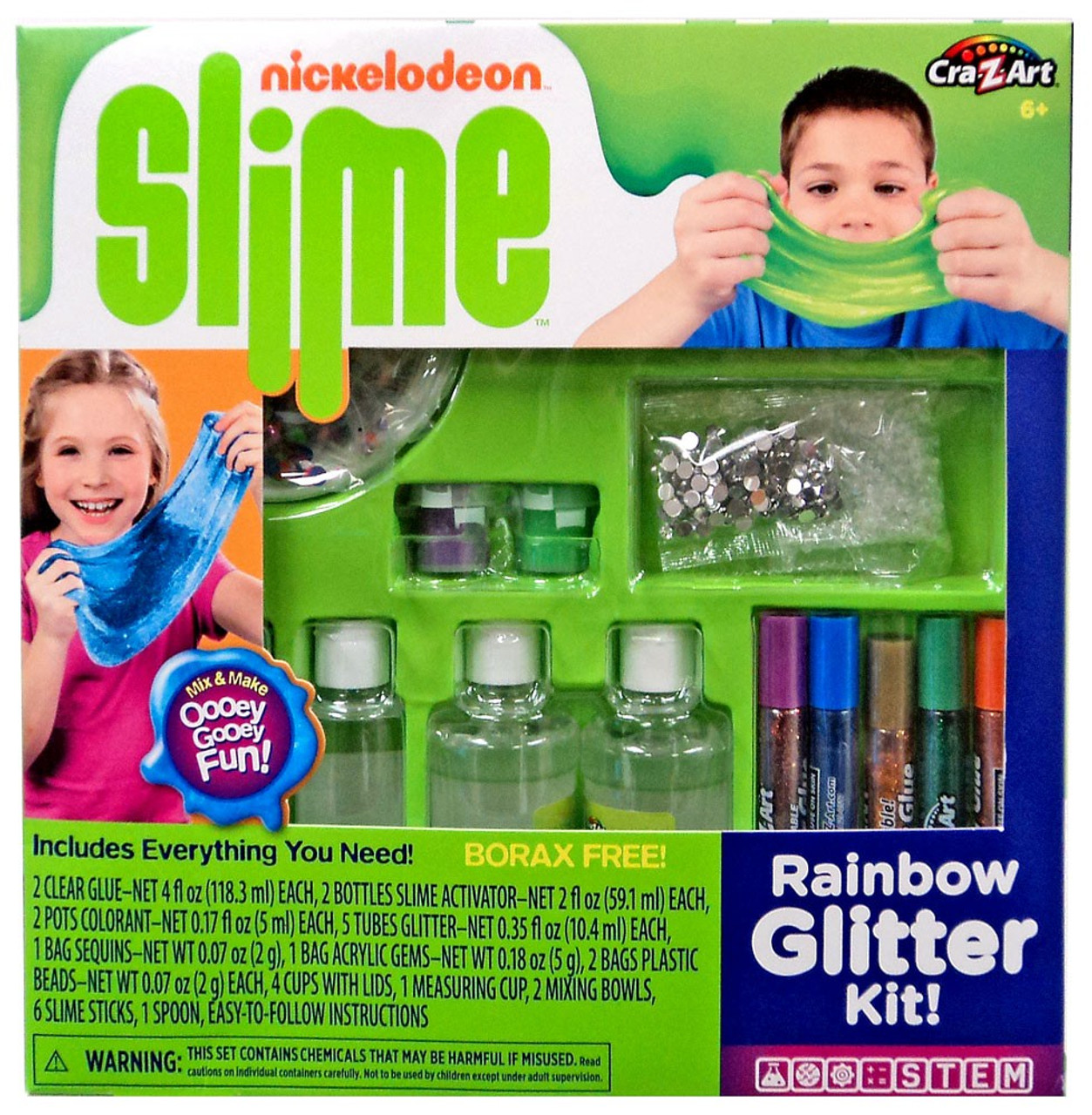 Nickelodeon Slime Rainbow Glitter Kit