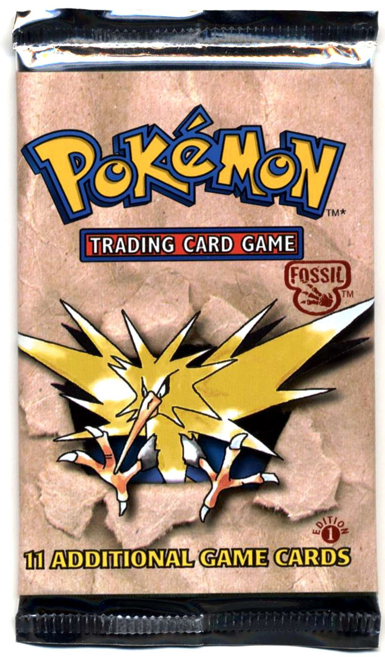 Pokemon Fossil 1st Edition Booster Pack Wizards of the Coast ToyWiz
