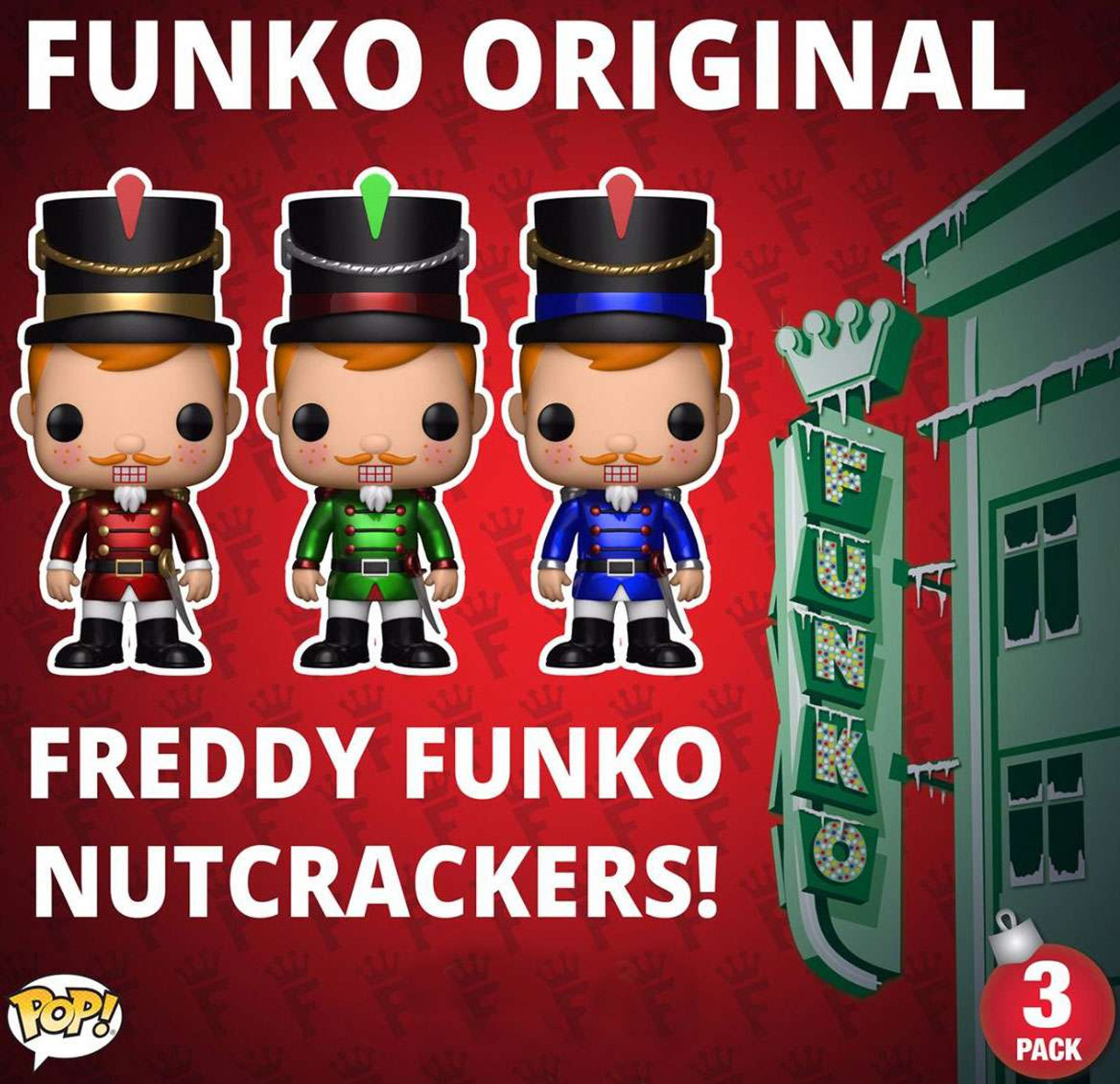 Funko POP Nutcracker Freddy Funko Exclusive Vinyl Figure 09 12 Days of Christmas ToyWiz