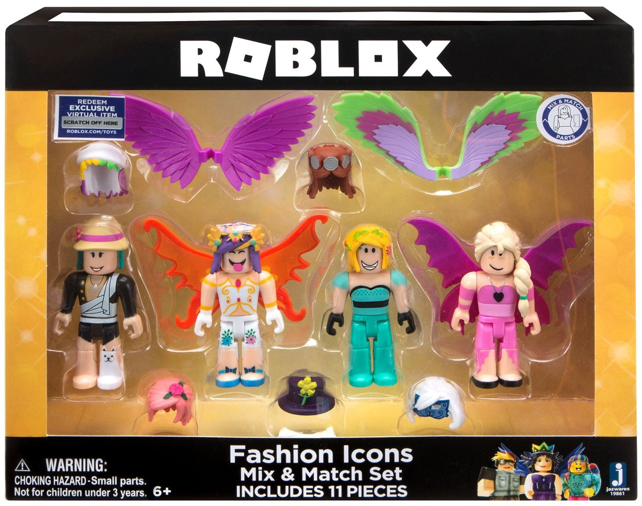 Roblox Celebrity Collection Fashion Icons Action Figure 4 Pack - details about roblox celebrity collection roblox bride with exclusive virtual item