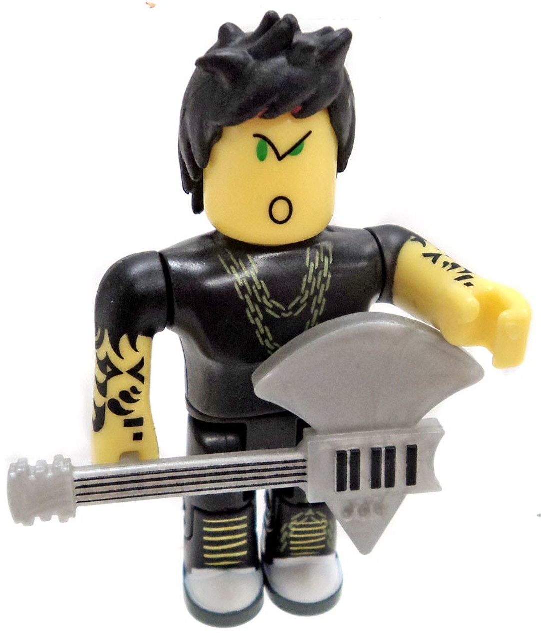 Roblox Punk Rocker With Axe Guitar 3 Minifigure Loose Jazwares Toywiz - stop sign axe roblox