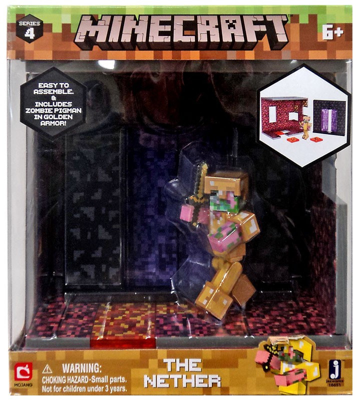 Minecraft Series 4 The Nether Playset Jazwares - ToyWiz