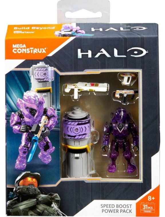 Halo Speed Boost Power Pack Set Includes Spartan Mega Construx