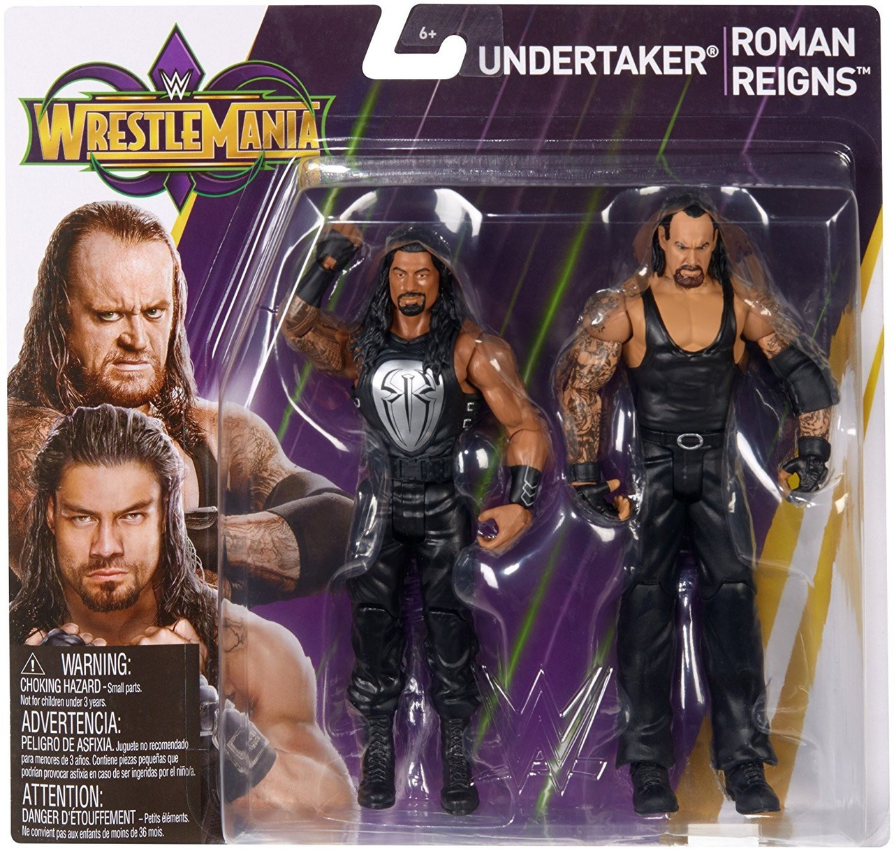 thumbnail interactive-video image 1 of Mattel WWE Basic Series Roman Reigns Wrestlemania 32 Wrestling Action Figure 1 of 10