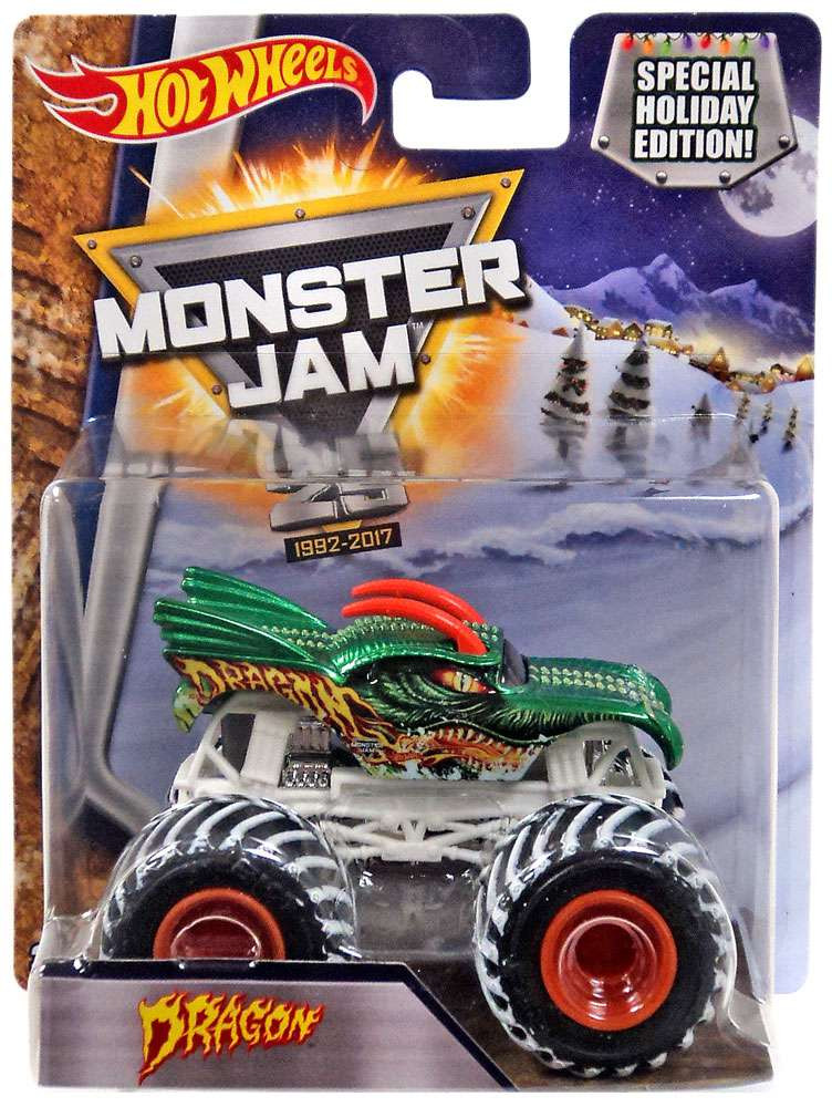 Hot Wheels Monster Jam 25 Dragon 164 Diecast Car Special Holiday