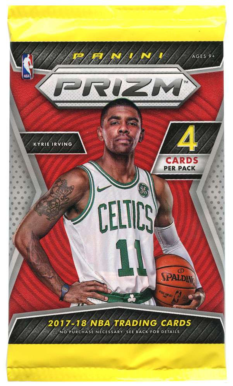 NBA Panini 2017-18 Prizm Basketball Trading Card RETAIL Pack 4 Cards ...