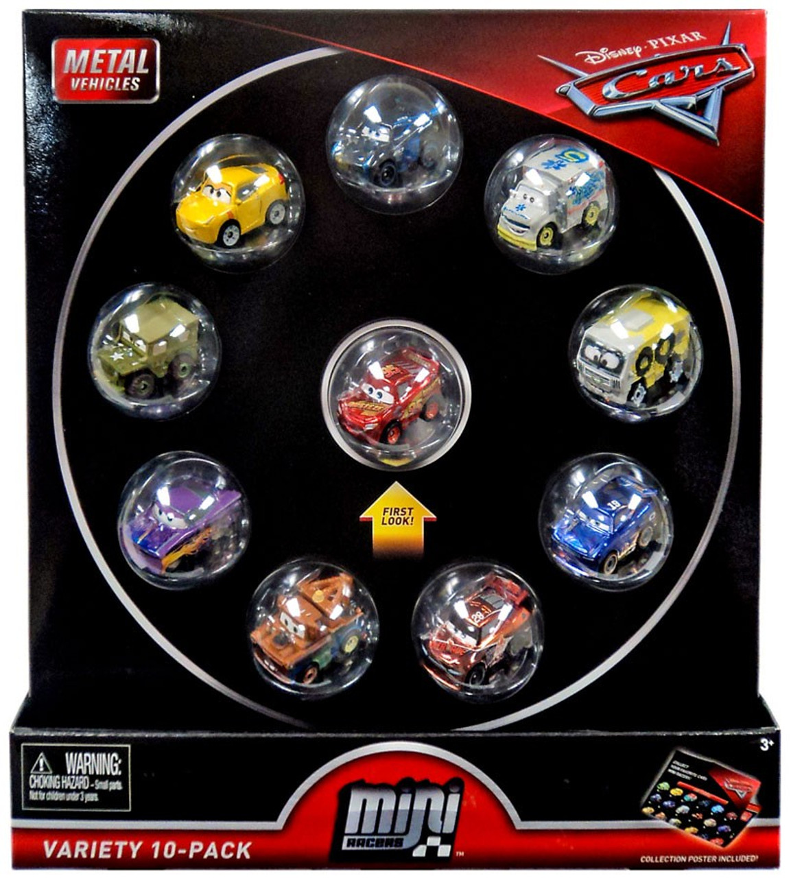 disney cars mini racers 10 pack