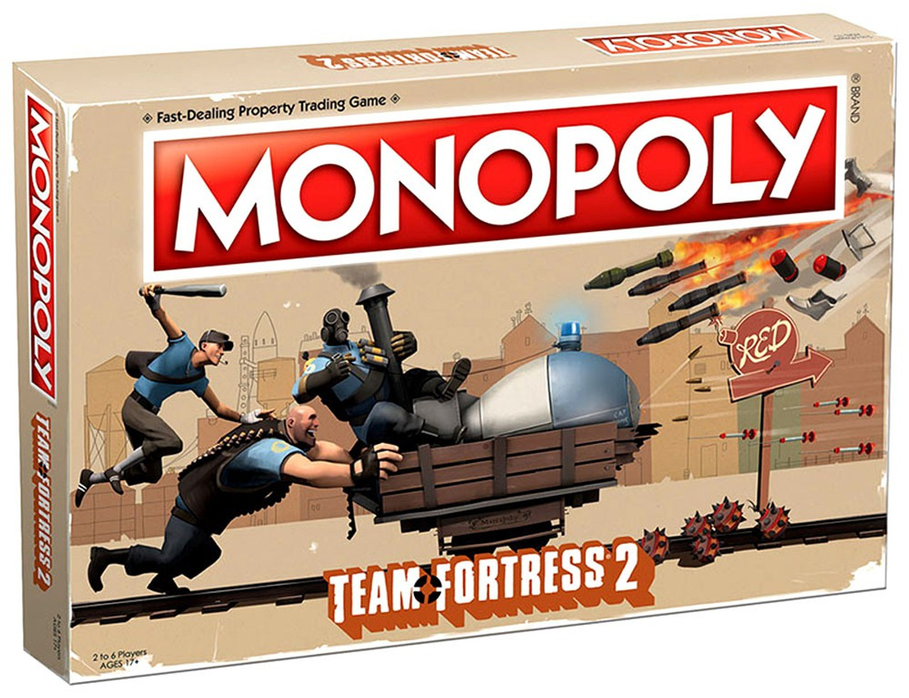 Team Fortress 2 Monopoly Team Fortress 2 Board Game Usaopoly Toywiz - team fortress 2 roblox edition different map roblox