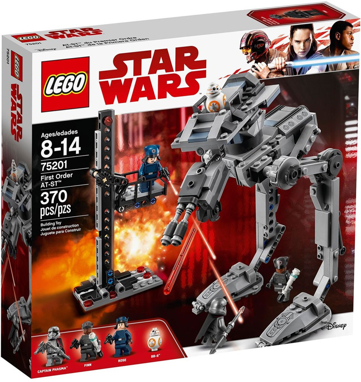 LEGO Star Wars The Last Jedi First Order AT-ST Set 75201 ...