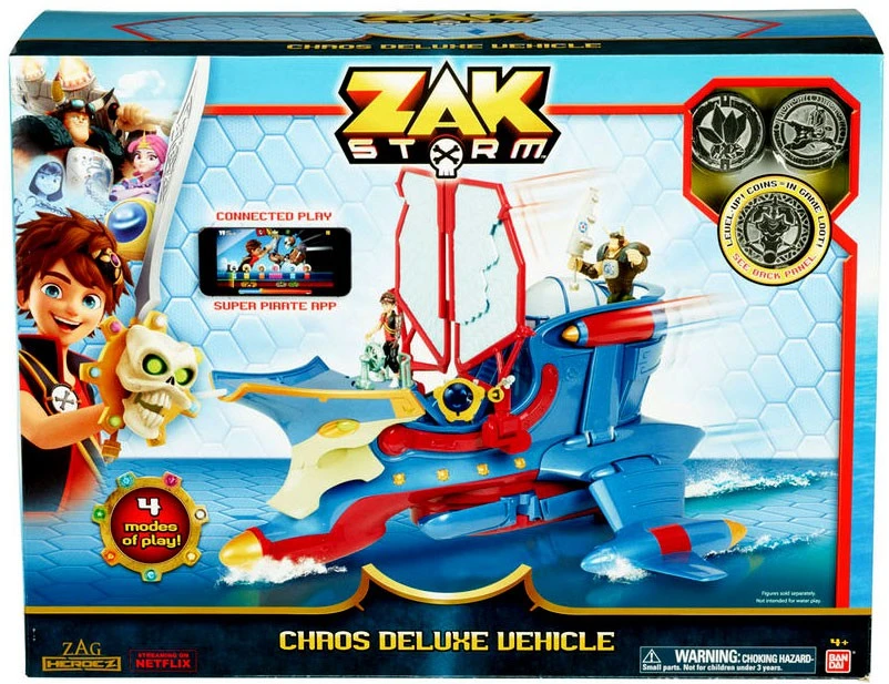 Zag Heroez Zak Storm Chaos Deluxe Vehicle Playset Bandai America