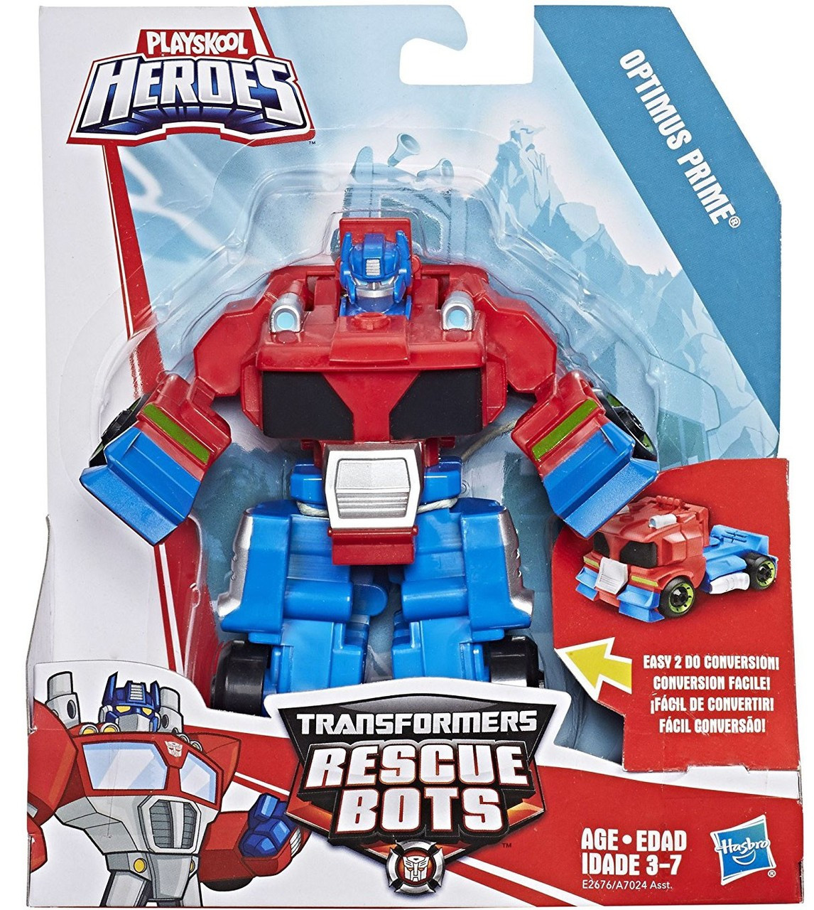 Transformers Playskool Heroes Rescue Bots Optimus Prime Trailer Action Figure Rescan Hasbro Toys 