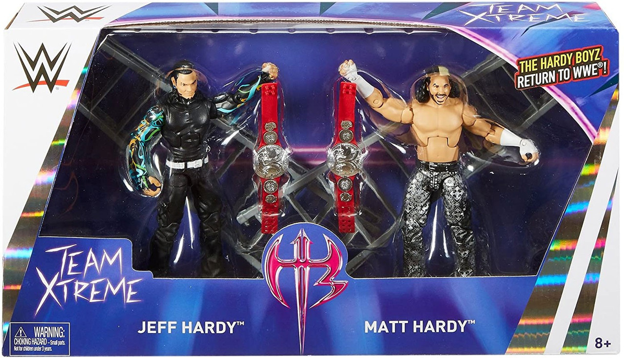 Wwe Wrestling Battle Pack Epic Moments Jeff Hardy Matt Hardy 6 Action Figure 2 Pack Hardy Boyz Team Xtreme Mattel Toys Toywiz - the hardy boyz roblox song id