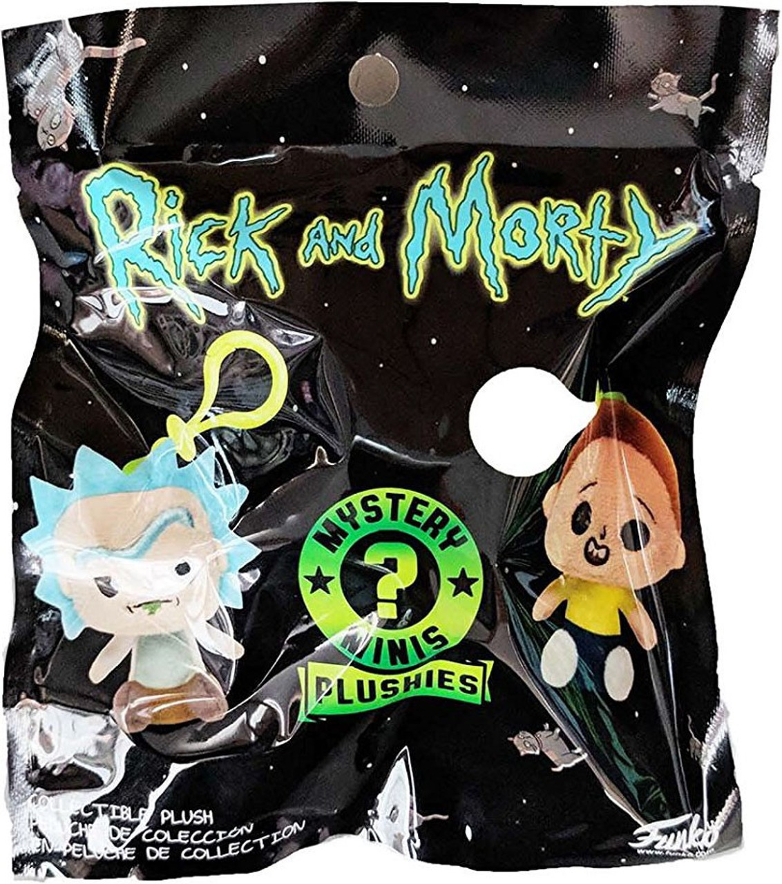 rick and morty plush keychain