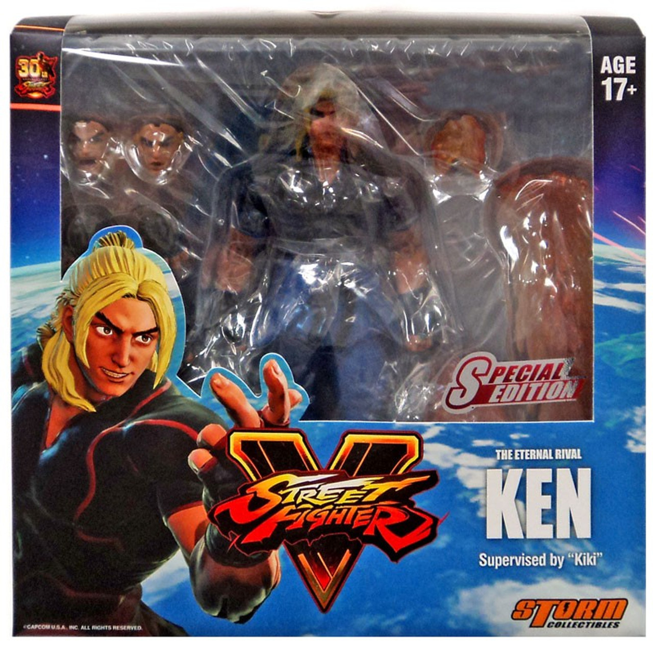 Street Fighter V Ken Exclusive 112 Action Figure Blue Costume Storm Collectibles Toywiz - ken masters roblox