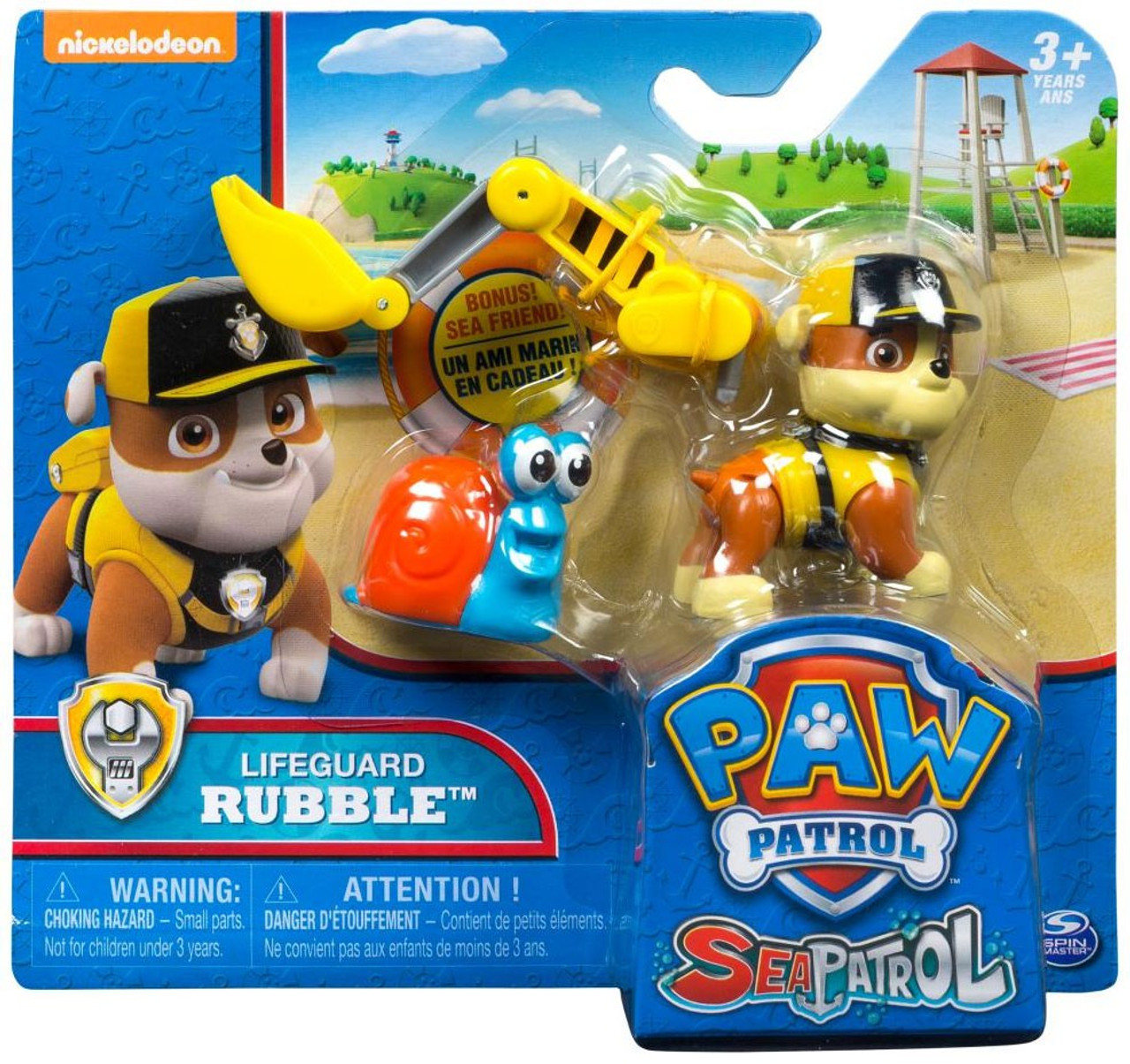 Paw Patrol Sea Patrol Lifeguard Rubble Figure Spin Master - ToyWiz