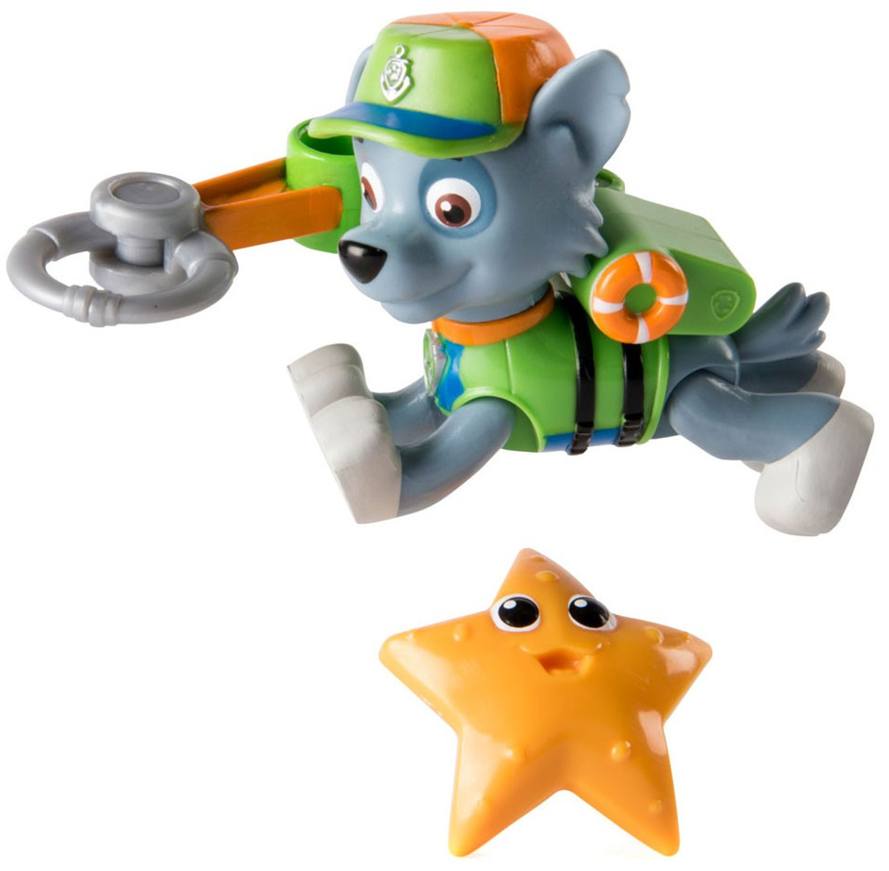 Paw Patrol Sea Patrol Lifeguard Rocky Figure Spin Master Toywiz 