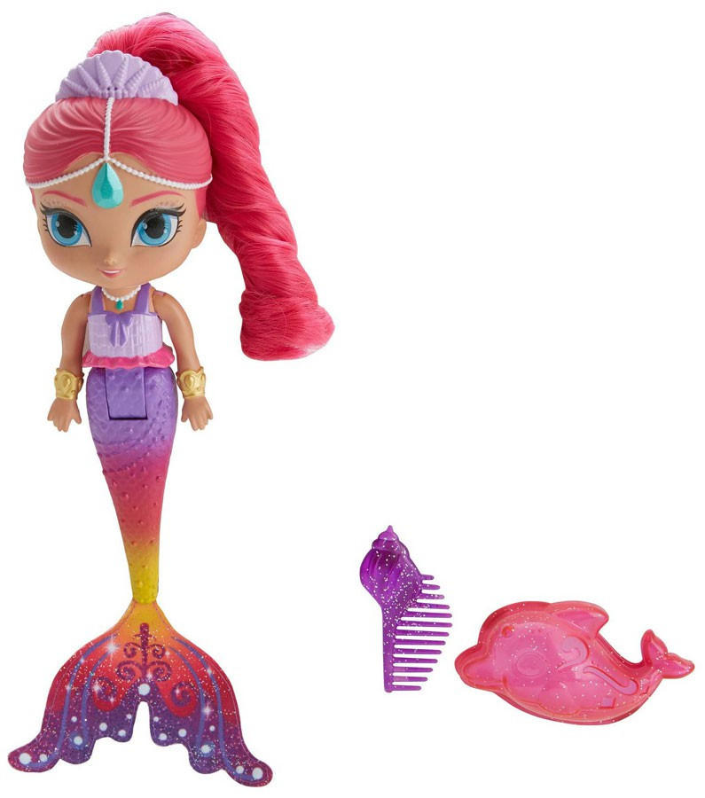 Fisher Price Shimmer Shine Rainbow Zahramay Mermaid Shimmer 6 Bath Doll