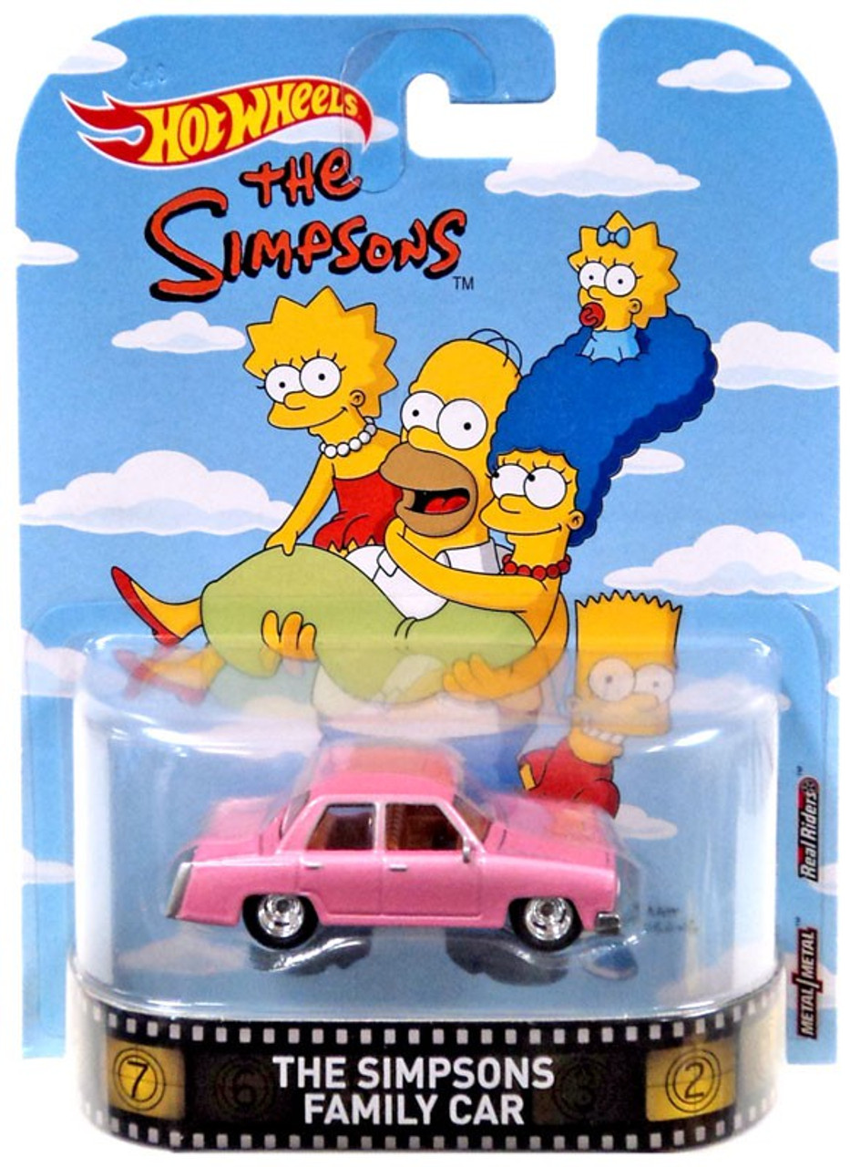 Hot Wheels Hw Retro Entertainment The Simpsons Family Car Diecast Car Mattel Toys Toywiz - flintstones toy car roblox