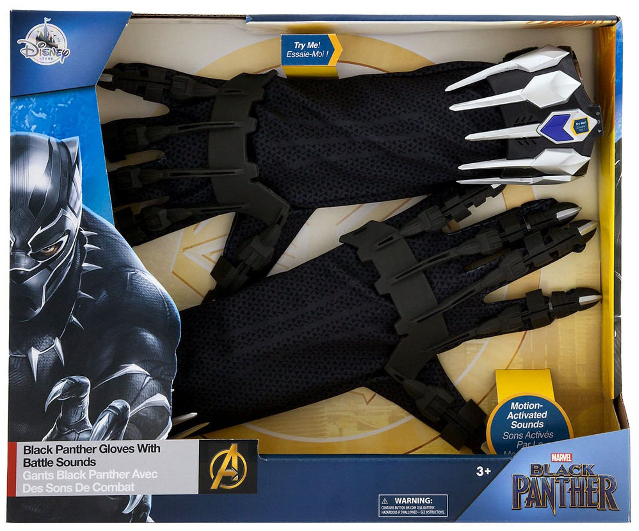 Black panther gloves with battle sounds Clearance