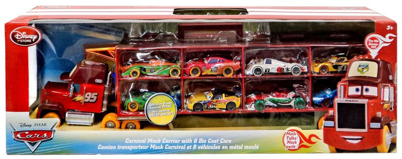 Disney Pixar Cars Playsets Carnival Mack Carrier Exclusive 148 Diecast Car Set Toywiz In the movie jeff gorvette goes head to head with lightning mcqueen and the other racers in the movie. disney pixar cars playsets carnival