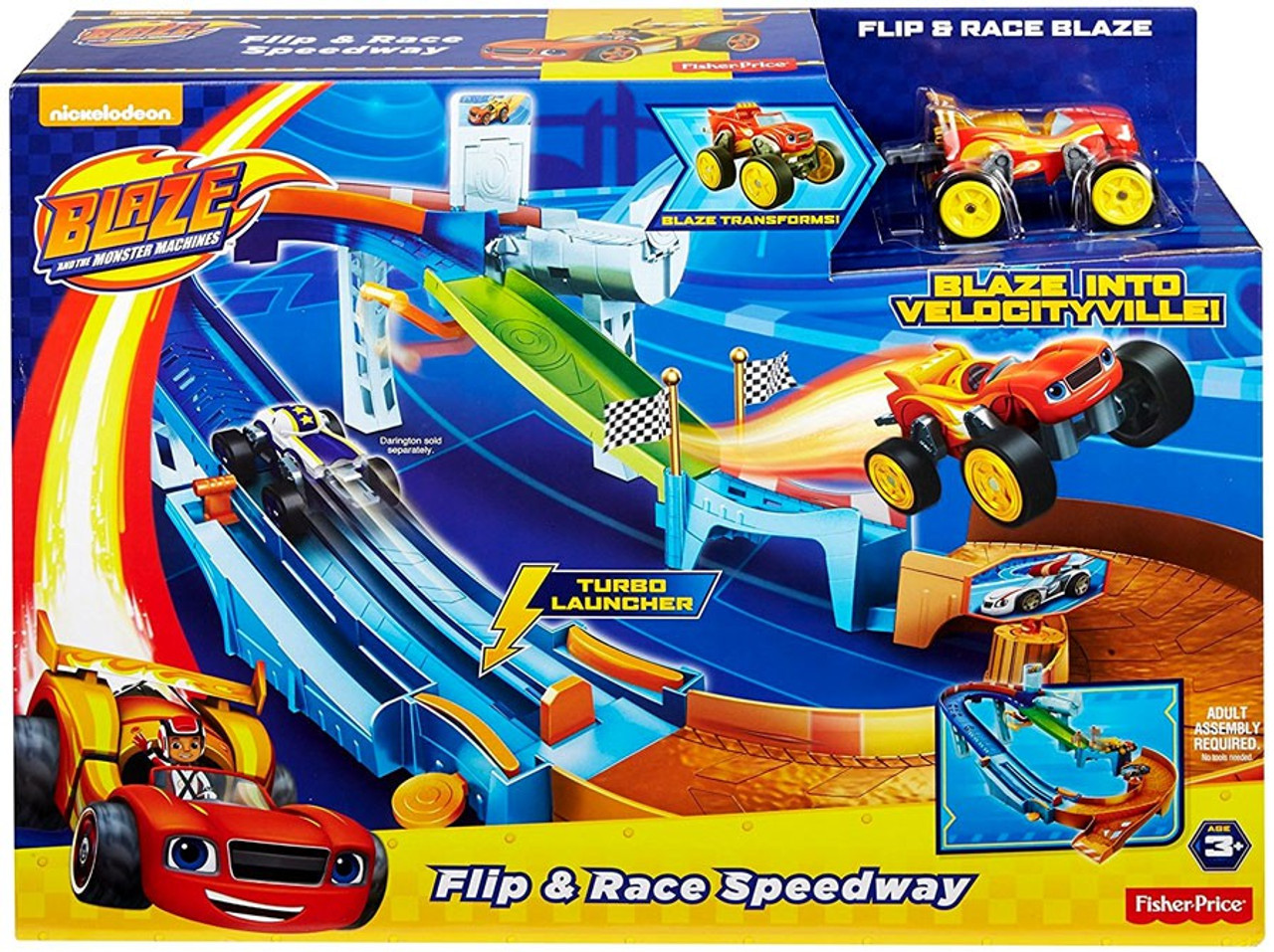 blaze and the monster machines flip and race speedway