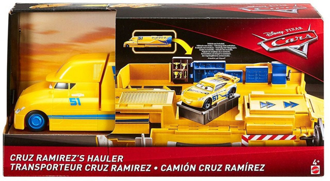 disney pixar cars cruz ramirez's hauler playset