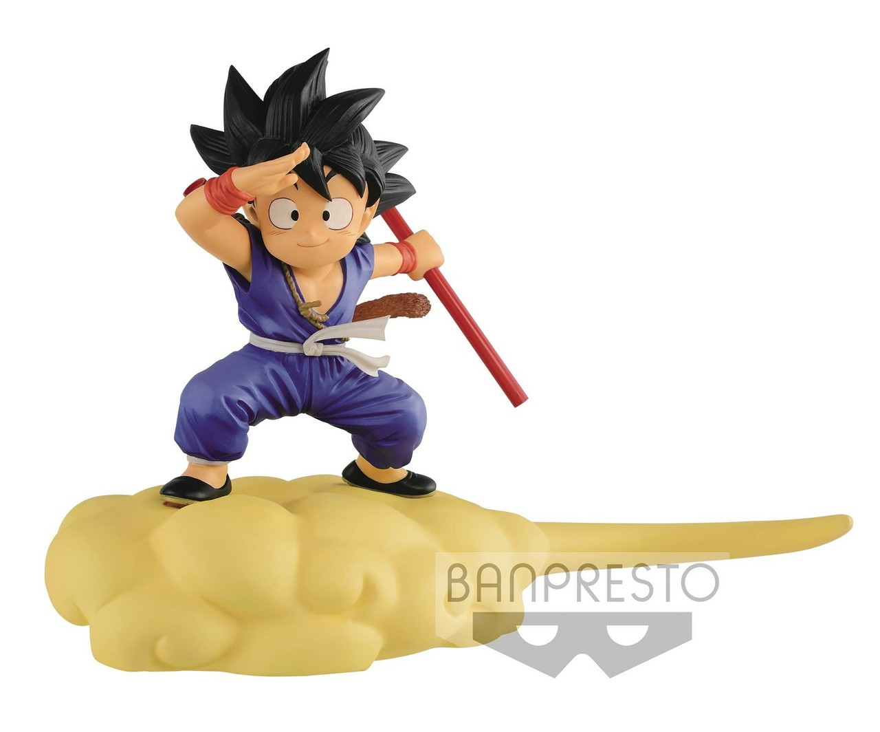 Dragon Ball Young Son Goku On Nimbus 5 Collectible Pvc Figure Blue