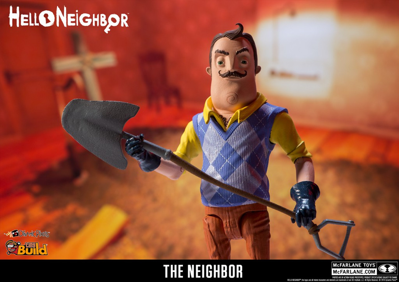 McFarlane Toys Hello Neighbor The Neighbor 5 Action Figure Shovel Key