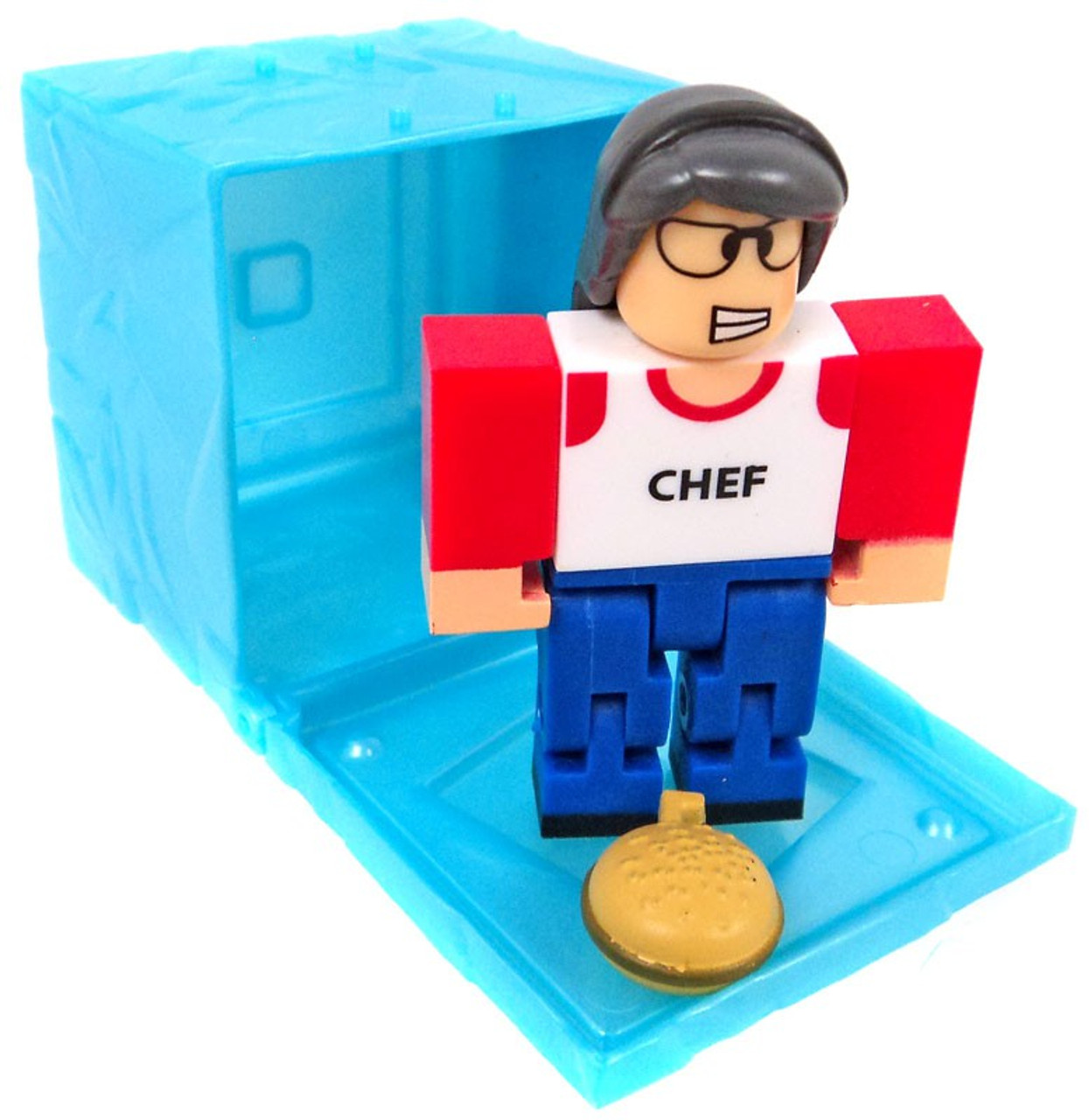 Roblox Red Series 3 High School Life Lunch Lady 3 Mini Figure Blue Cube With Online Code Loose Jazwares Toywiz - roblox high school life codes 2020