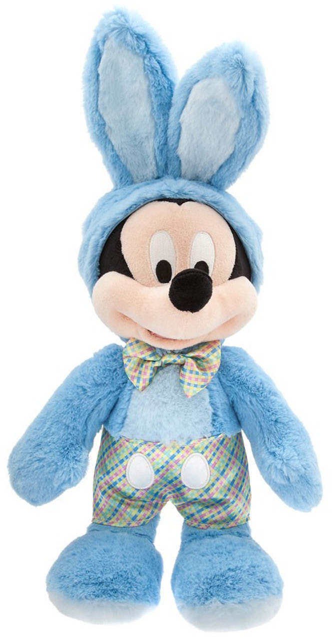 Disney 2018 Easter Mickey Mouse Exclusive 14 Plush Blue Bunny Costume Toywiz - red and blue bunny ears roblox