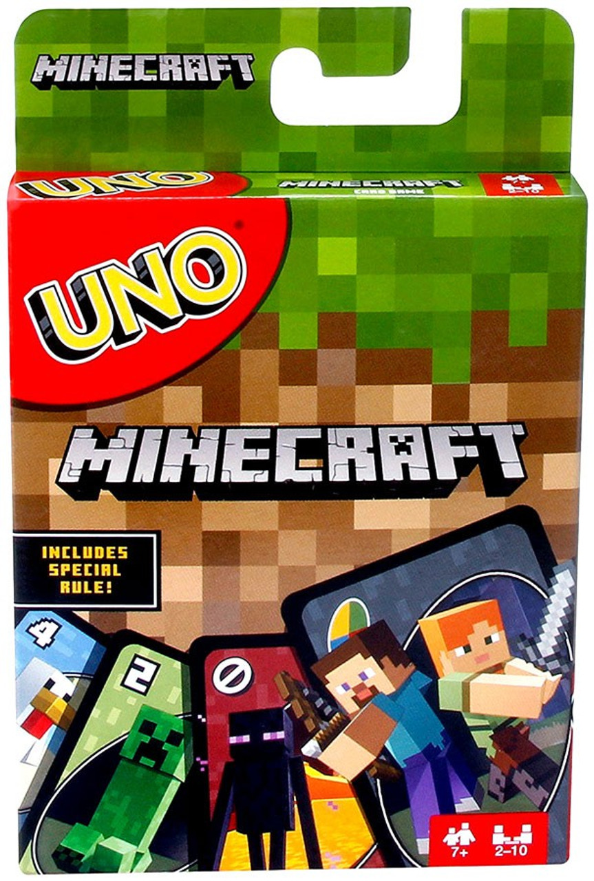 Minecraft UNO Minecraft UNO Card Game Mattel Games - ToyWiz
