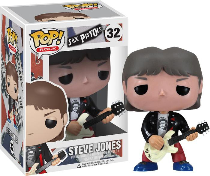 Funko Sex Pistols POP Rocks Steve Jones Vinyl Figure 32 Damaged