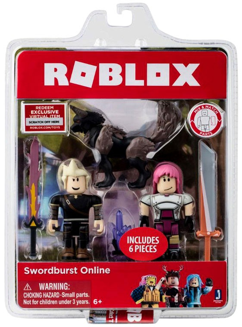 Roblox Swordburst Online Action Figure 2 Pack - roblox work at a pizza place game pack jazwares toywiz