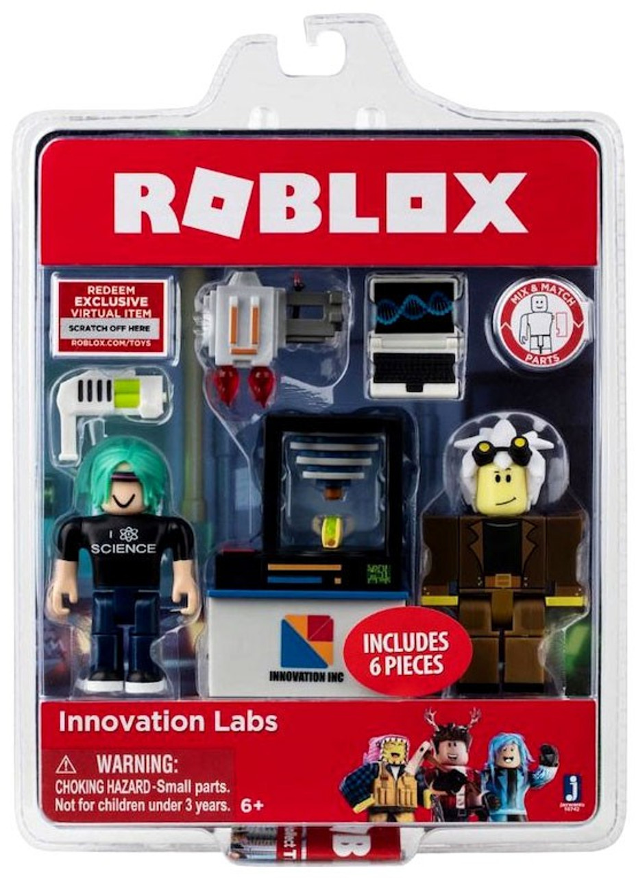 Roblox Innovation Labs 3 Action Figure Game Pack Jazwares Toywiz - top 10 roblox toys games 2018 roblox legends 6 pack