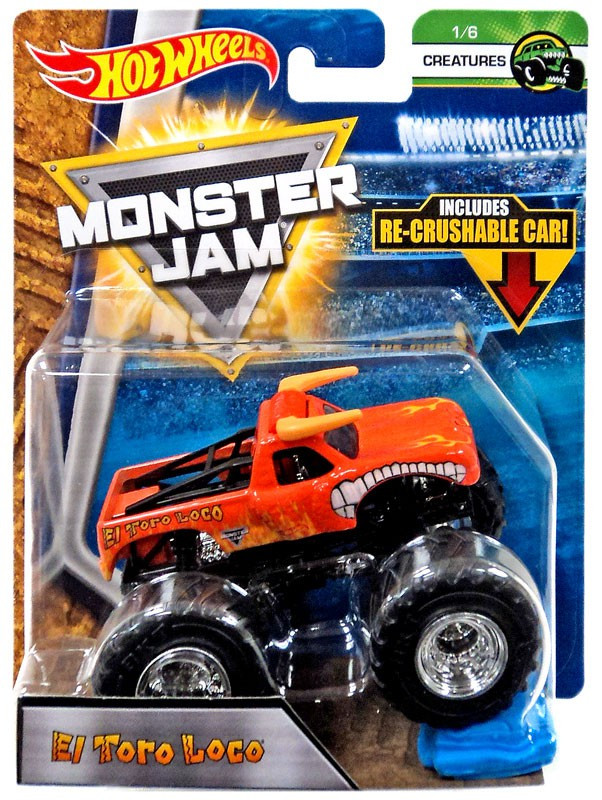 Hot Wheels Monster Jam 25 El Toro Loco 164 Die Cast Car 16 Creatures Mattel Toys Toywiz