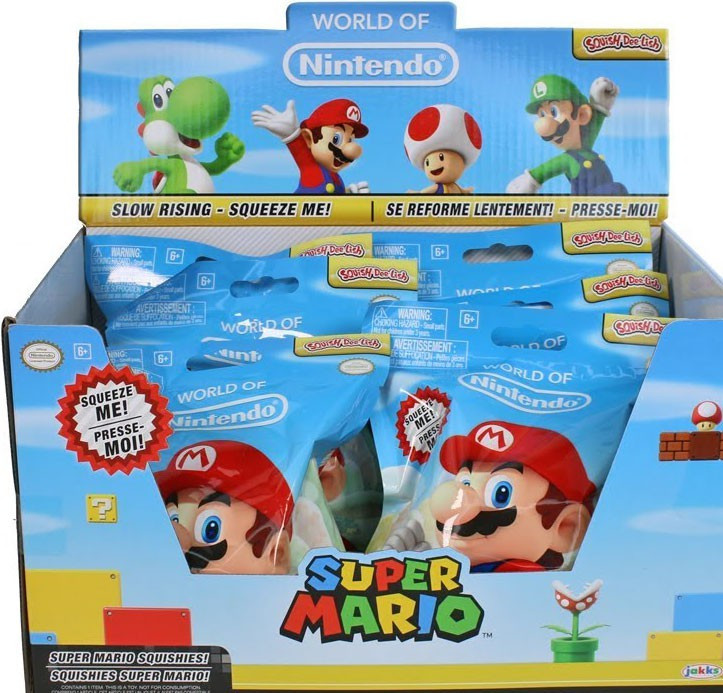 World of Nintendo Squish-Dee-Lish Super Mario Series 1 Mystery Box