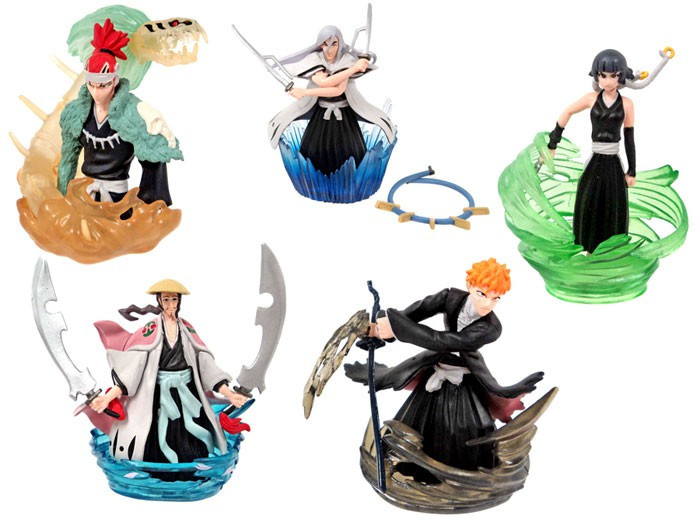 Bleach Series 3 Action Pose Set of 5 PVC Figures Bandai Japan - ToyWiz